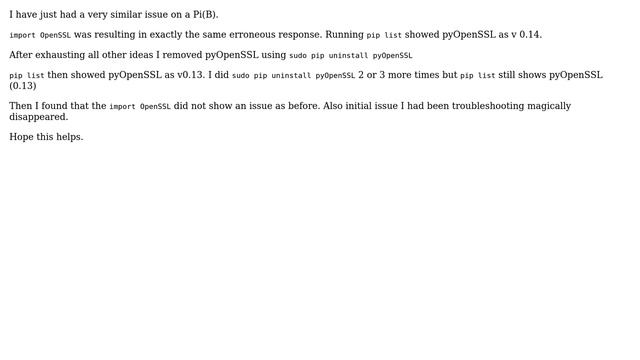 Raspberry Pi: Python and OpenSSL error on import (6 Solutions!!) смотреть онлайн