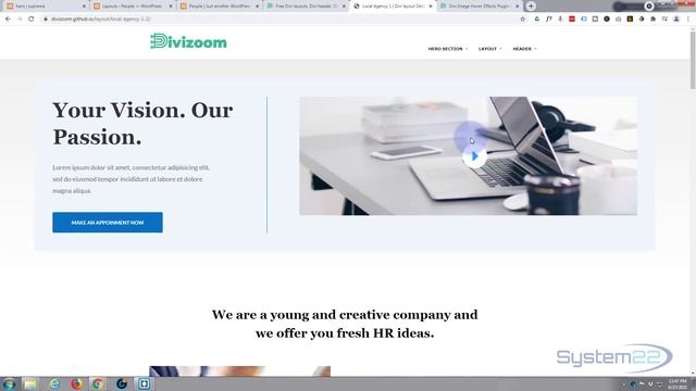 Divi Theme Free Header Hero Section And Full Layout Download ?? смотреть онлайн