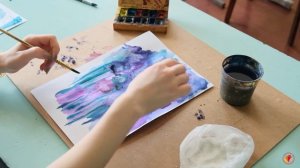 нетрадиционная техника рисования. рисуем солью. урок 1.mp4