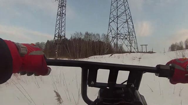 На мотособаке по Рузскому водохранилищу смотреть онлайн
