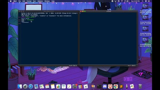 How to use Python IDLE interface - Tutorial for MacOS смотреть онлайн