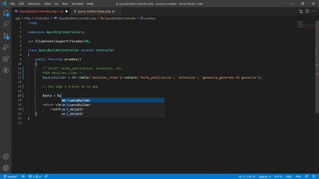 Query Builder Laravel | SELECT SQL - Añadir columnas смотреть онлайн