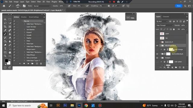 Pro Artistic Watercolor Photoshop Action смотреть онлайн