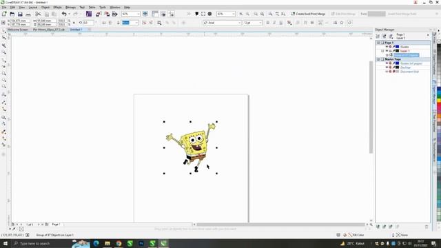 Cara Cepat Membuat Pola Potong Cutting Di Corel Draw X7 || Windows 10 смотреть онлайн