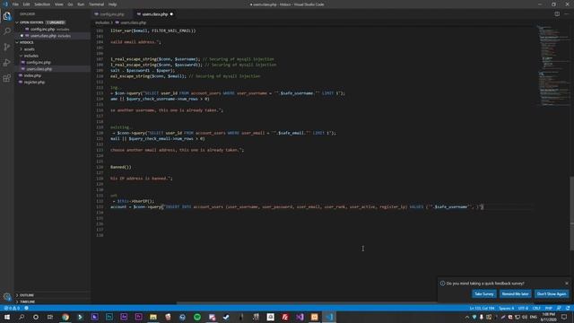 PHP & MYSQL LOGIN/REGISTER SECURE SALT&PAPER 2020!!! смотреть онлайн