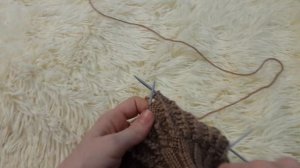 МК вяжем французскую резинку на круговых спицах