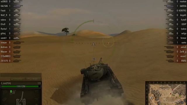 WorldOfTanks Т29 песчаный воин.avi смотреть онлайн