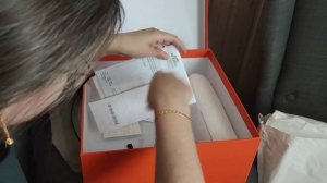 Алираспаковка Гермес Келли 28. Коричневая с платиной.