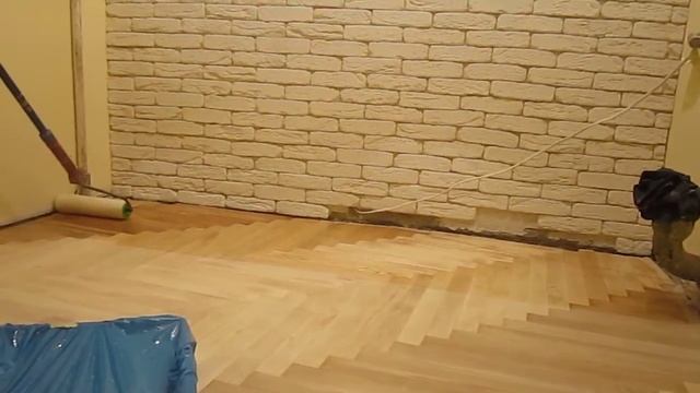 1 Лакировка паркета водным лаком ИР 16 смотреть онлайн