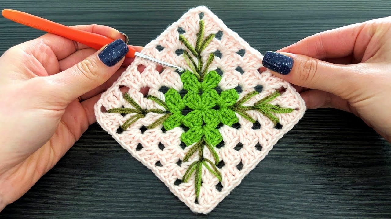 Простой и красивый мотив для вязания крючком смотреть онлайн
