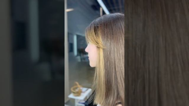 Подравнивание волос - прямой срез + коррекция челки смотреть онлайн