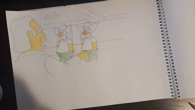 Рисую Симпсонов -__,- смотреть онлайн