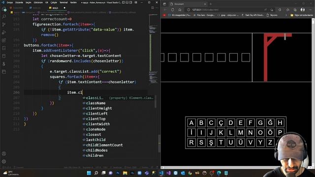 Javascript Adam Asmaca Kelime Tahmin Oyunu 5. Kısım смотреть онлайн