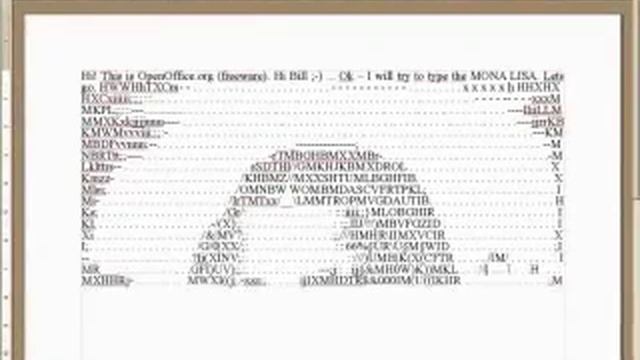 How to type the MONA LISA with MS WORD - by M. Missfeldt смотреть онлайн