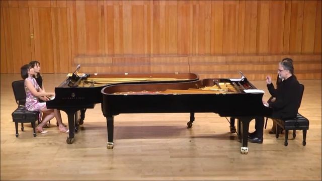BingBing Li & Petras Geniusas - Ravel la Valse Two Pianos смотреть онлайн