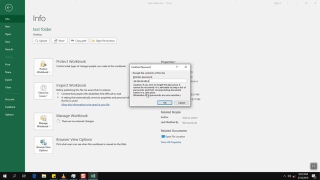 How to protect an excel file by password - Microsoft Excel смотреть онлайн