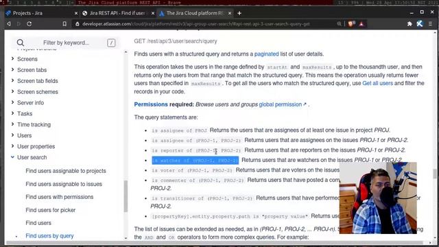 Jira REST API - Get user list смотреть онлайн