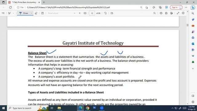 How to create Balance Sheet in Tally Prime | GIT Education смотреть онлайн