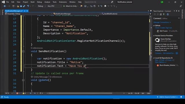 Unity Tutorial - How to Add Mobile Notification in 10 Minutes(Android) смотреть онлайн