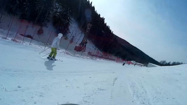 2018-02-17 Сноуборд спуск с Горного воздуха 1 смотреть онлайн