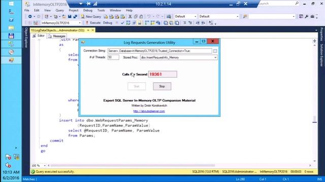 SQL Server 2016. In Memory OLTP - архитектура, реализация и возможности смотреть онлайн