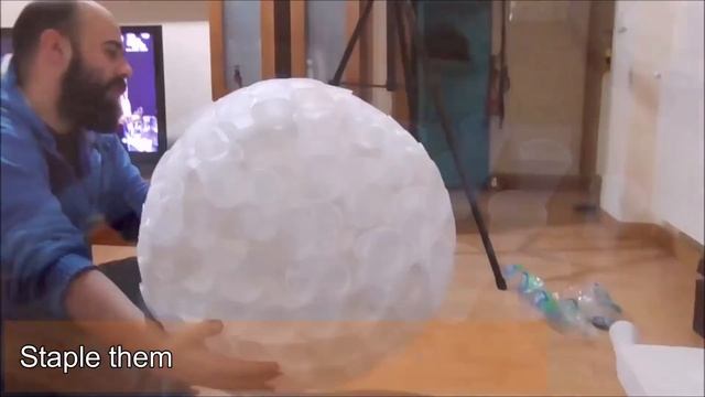 Snowman with plastic cups | Christmas crafts смотреть онлайн