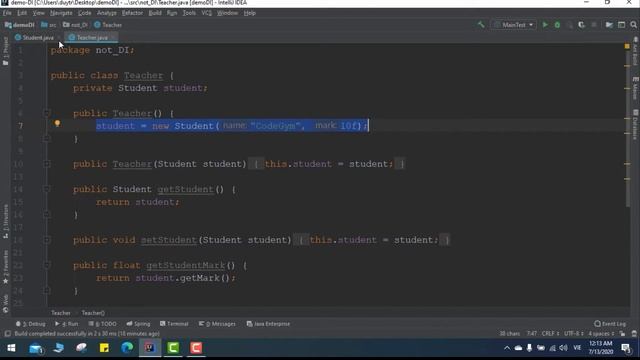 Bài 4: Hướng dẫn sử dụng Dependency Injection trong Spring смотреть онлайн