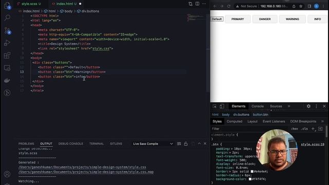 Building Design System using CSS | Buttons смотреть онлайн