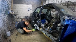 замена порогов vw #passat b3 #b4