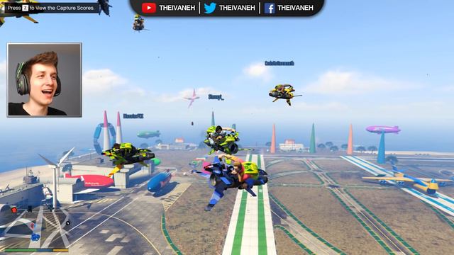GTA 5 - EXTREME CARGO PLANE x OPPRESSOR MK2 STUNTS (GTA Online Funny Moments & Fails) смотреть онлайн