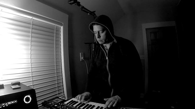 Funky drum machine and bassline live created loop смотреть онлайн