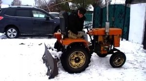 Зимняя эксплуатация мини трактора синтай 120