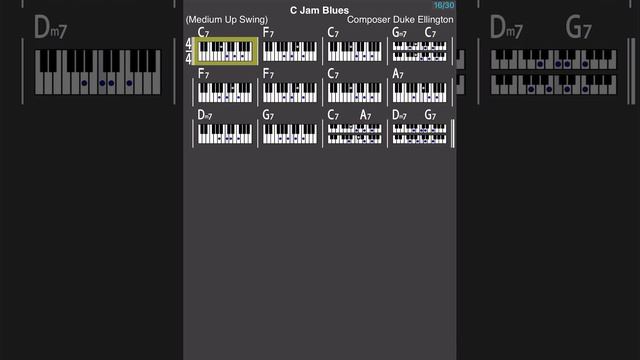 C Jam Blues No Piano &Guitar backing Track ( Only Drum &Bass )145 bpm Medium Swing |With Chord Char смотреть онлайн