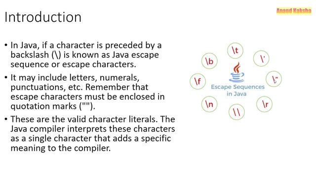 What is escape sequence or characters in java ? Examples | Java tutorial for beginners смотреть онлайн