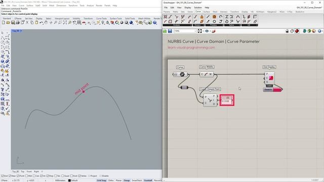 Grasshopper 101: Parameterization | #07 Curve Domain, Parameter, Direction смотреть онлайн