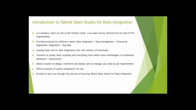 01 Introduction to Talend Open Studio for Data Integration смотреть онлайн