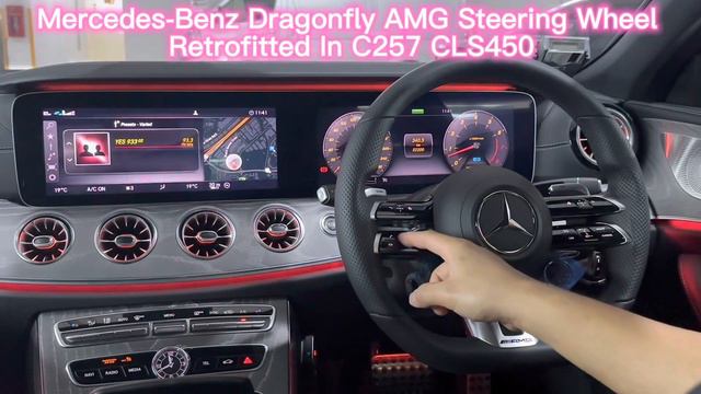 Mercedes AMG Steering Wheel Retrofitted In PreFacelift C257 CLS450 2018 Part 1, Dragonfly, Original смотреть онлайн