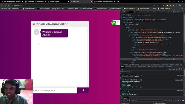 Building ChatBot with React-Chatbot-Kit 2023: CSS on Chatbot | Learn react-chatbot-kit from Scratch смотреть онлайн