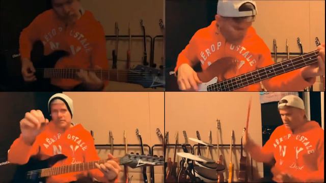 80’s Guitar Rhythm - Playing 80’s Guitar Style - Hard Rock - Ibanez RG series - Roland TD K1 V-Drum смотреть онлайн