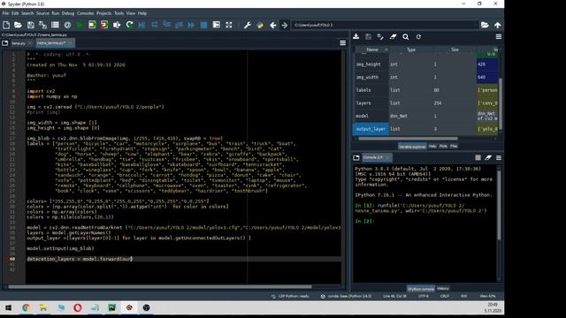 45 DAKİKADA 0'DAN NESNE TANIMA || YOLO,OPENCV,PYTHON смотреть онлайн