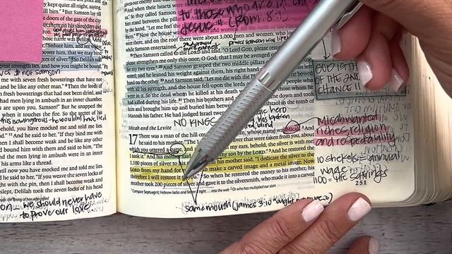 Study the Bible in One Year: Day 95 Judges 16-18 | Bible study for beginners смотреть онлайн