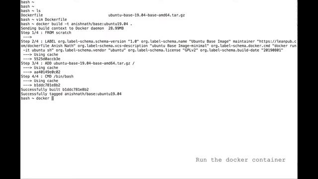 how to create ubuntu base docker image смотреть онлайн