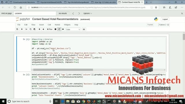 HOTEL RECOMMENDATION SYSTEM PYTHON PROJECT смотреть онлайн