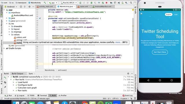Open Url Within App WebView || Convert Website Into Android App Part 3 || Android Studio смотреть онлайн