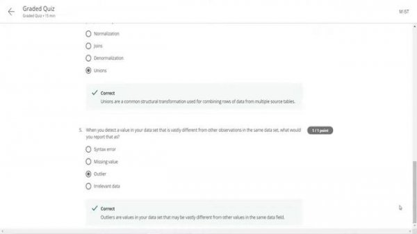 Coursera | Introduction to Data Analytics | All Quiz answers