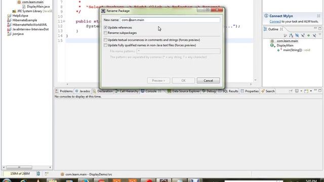 REFACTOR HOW TO RENAME PACKAGE NAME IN ECLIPSE DEMO смотреть онлайн