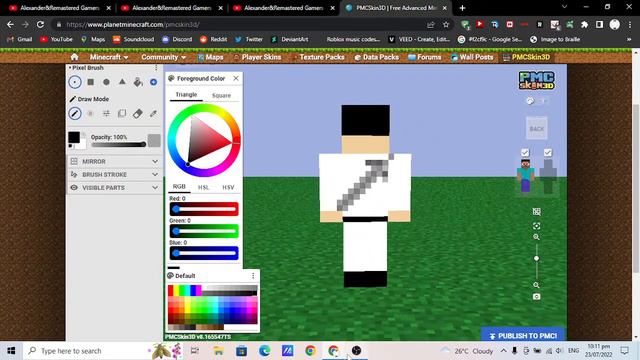 Planet Minecraft Skin 3D смотреть онлайн