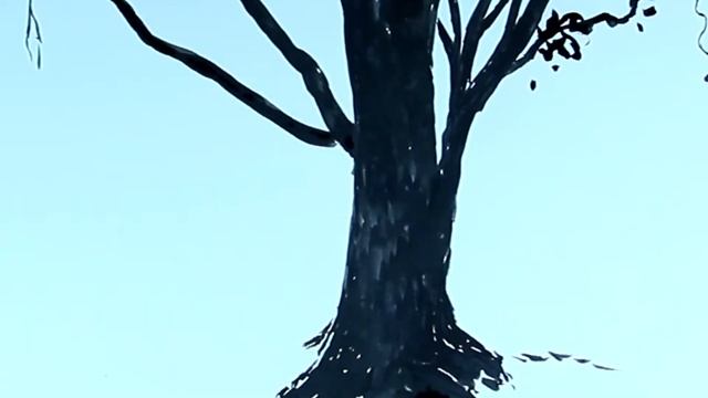 Рисунок линерами . Ускоренное видео . Как нарисовать дерево смотреть онлайн