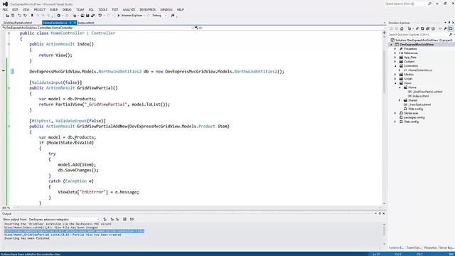 DevExpress ASP.NET MVC: Data Grid смотреть онлайн