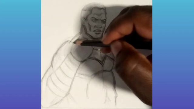 Blue marvel Sketch смотреть онлайн